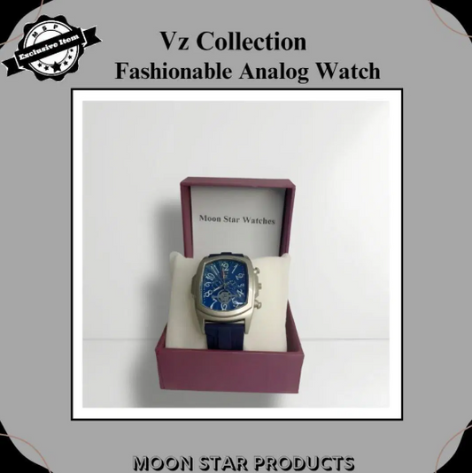 Unisex Blue Rubber Watch - 1 Pc - Stylish Accessory