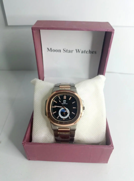 Stylish Rose Gold Unisex Stainless Steel Watch - 1 Pc